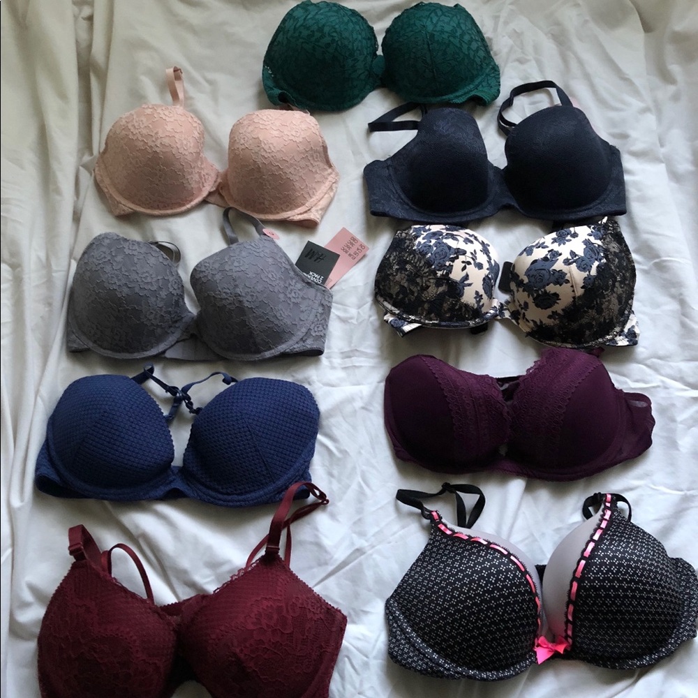 Victoria Secret, H&M, &forever 21 bras